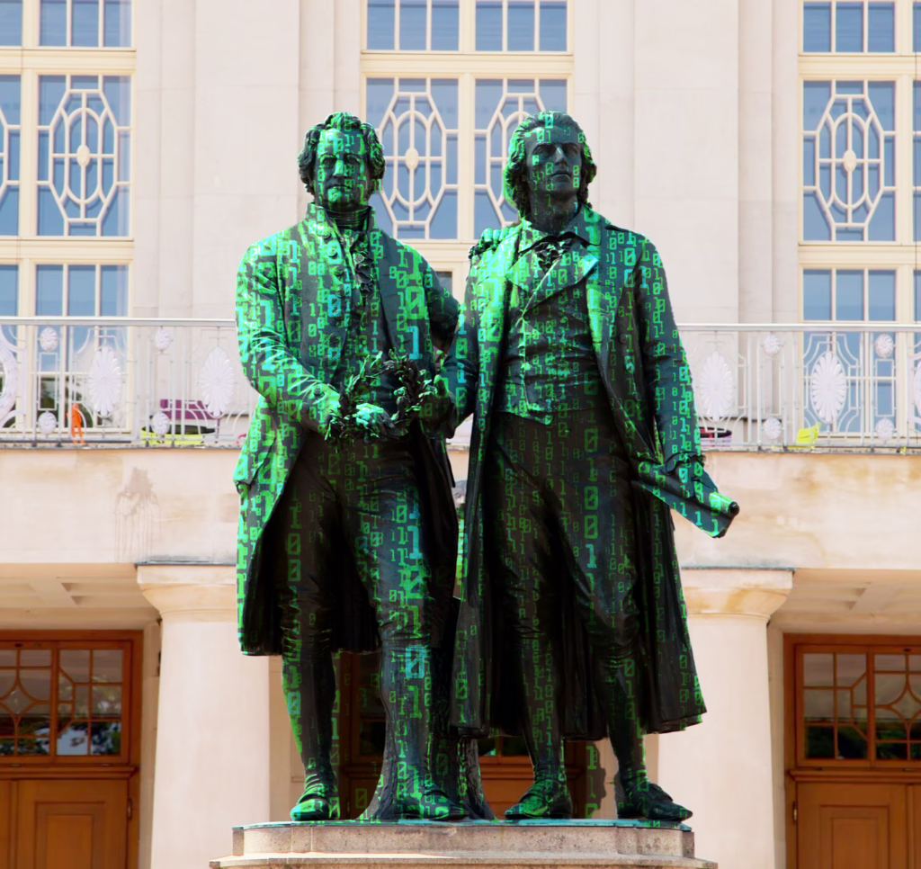 Webdesign Weimar - WebWeimar - Goethe und Schiller als Code
